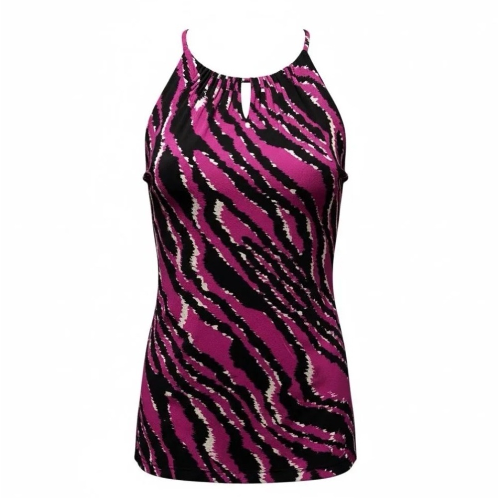 Classiques Entier Purple and Black Zebra Print Camisole